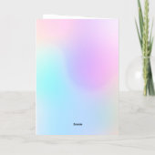 pastollen gradiënt Happy paasfoto Gold Folie Feestdagenkaart (Achterkant)