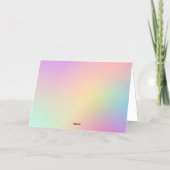  pastollen gradiënt Happy paasfoto Gold Folie Feestdagenkaart (Achterkant)