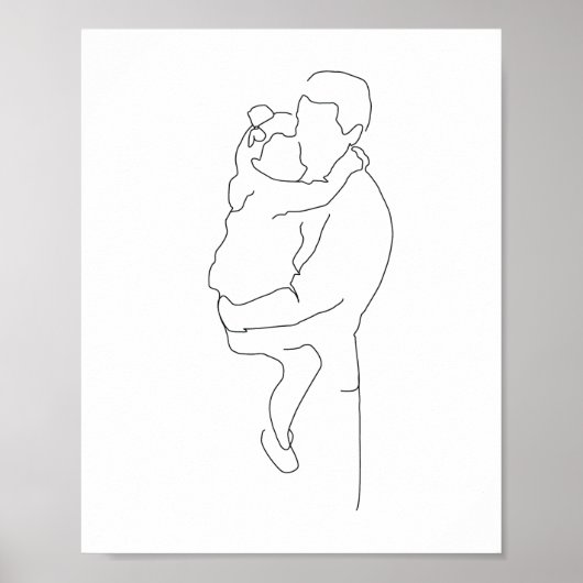 Pastoor en aughter Gift, vader en dochter Prin Poster (Voorkant)