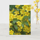 Pastoor en vrouw kaart (Gele Bloem)