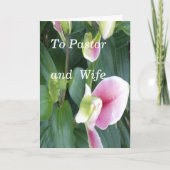 Pastoor en vrouw kaart (Voorkant)