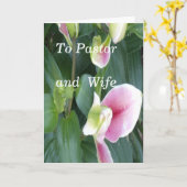 Pastoor en vrouw kaart (Gele Bloem)