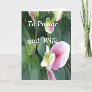 Pastoor en vrouw kaart