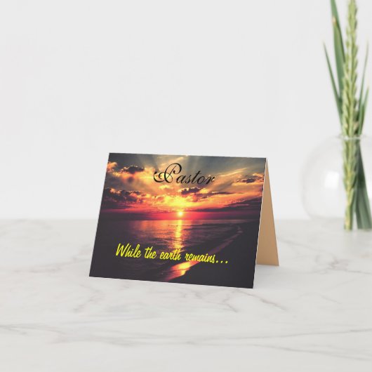 pastoor Kaart (Voorkant)