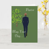 Pastoor, moge uw dagen gezegend zijn kaart (Gele Bloem)