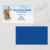 Pastoor of diaken Bidden hand Kerk Visitekaartje (Voorkant / Achterkant)