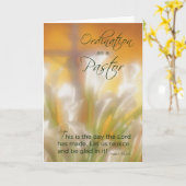 Pastoor ordinatie lelies, kruis kaart (Gele Bloem)