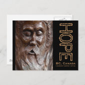 Pastoor Oude Man Face Wood Caring Briefkaart (Voorkant / Achterkant)