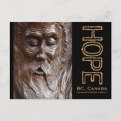 Pastoor Oude Man Face Wood Caring Briefkaart (Voorkant)