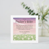 Pastoor's Vrouw Waardering Kaart (Staand voorkant)