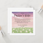 Pastoor's Vrouw Waardering Kaart (Voorkant / Achterkant in situ)