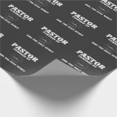 Pastor aangedreven door koffie en de Heilige Geest Cadeaupapier (Hoek)