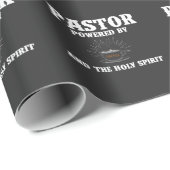 Pastor aangedreven door koffie en de Heilige Geest Cadeaupapier (Rol Hoek)