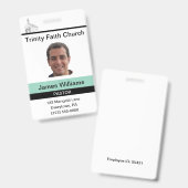 Pastor Aangepaste Badge (Voor- en achterkant)