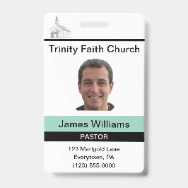 Pastor Aangepaste Badge
