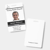 Pastor Aangepaste Badge (Voor- en achterkant)