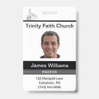 Pastor Aangepaste Badge