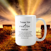 Pastor appreciatie Cross Scripture gepersonaliseer Koffiemok