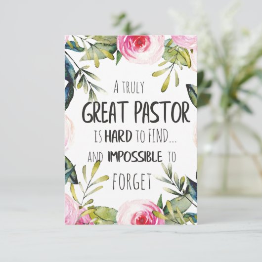 Pastor appreciatie Gift Pastor Hartelijk dank, cit (Staand voorkant)