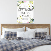 Pastor appreciatie Gift Pastor Hartelijk dank, cit Canvas Afdruk (Insitu (Slaapkamer))