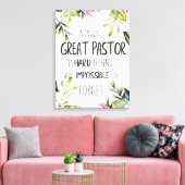Pastor appreciatie Gift Pastor Hartelijk dank, cit Canvas Afdruk (Insitu (Woonkamer))