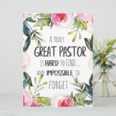 Pastor appreciatie Gift Pastor Hartelijk dank, cit Kaart (Staand voorkant)
