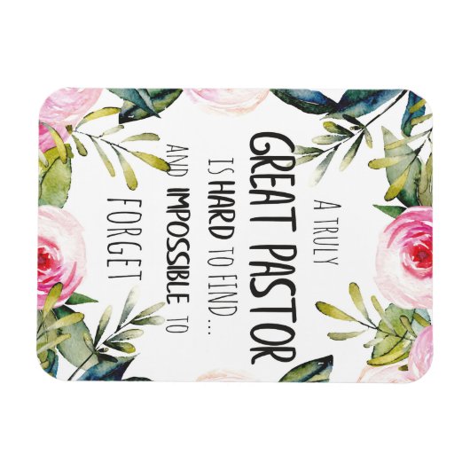 Pastor appreciatie Gift Pastor Hartelijk dank, cit Magneet (Horizontaal)