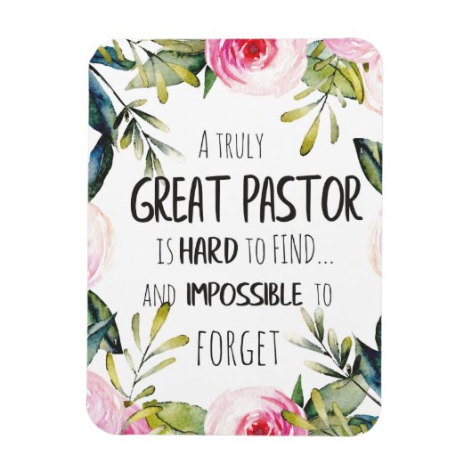 Pastor appreciatie Gift Pastor Hartelijk dank, cit Magneet (Verticaal)