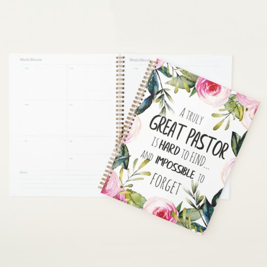 Pastor appreciatie Gift Pastor Hartelijk dank, cit Planner (Display)