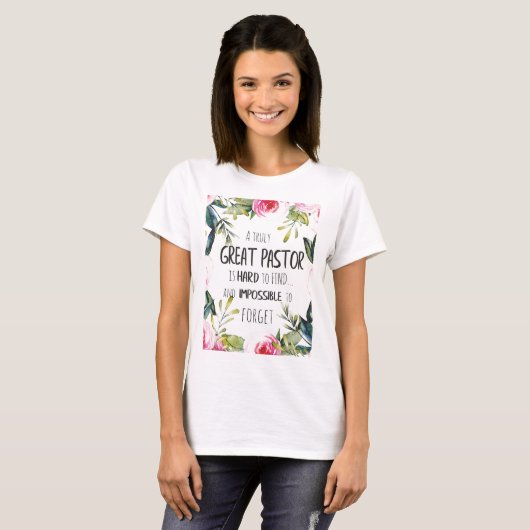 Pastor appreciatie Gift Pastor Hartelijk dank, cit T-shirt (Voorkant volledig)