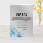 Pastor appreciatie met Bijbelvers Kaart (Gele Bloem)