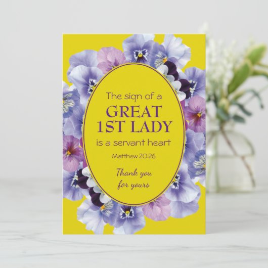 PASTOR APPRECIATION | 1E LADY | Floral bedankt (Staand voorkant)