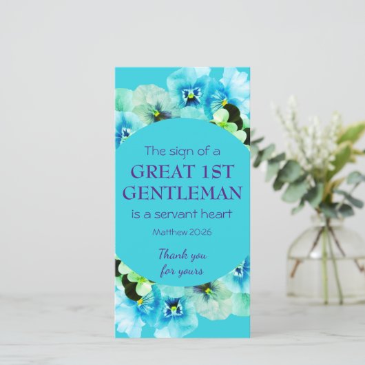 Pastor Appreciation 1ST GENTLEMAN Hartelijk dank (Staand voorkant)