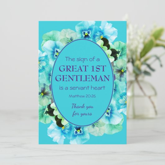 PASTOR APPRECIATION | 1STE GENTLEMAN | Dank u wel (Staand voorkant)