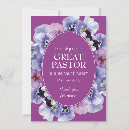 PASTOR APPRECIATION | DIENST | Floral | Dank u wel (Voorkant)