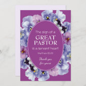 PASTOR APPRECIATION | DIENST | Floral | Dank u wel (Voorkant / Achterkant)