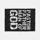 Pastor Appreciation Gift For Dads Pastor Father Ma Fleece Deken (Voorkant (Horizontaal))