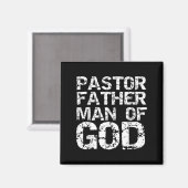 Pastor Appreciation Gift For Dads Pastor Father Ma Magneet (Voorkant / Achterkant)