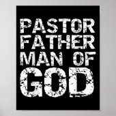Pastor Appreciation Gift For Dads Pastor Father Ma Poster (Voorkant)