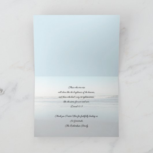 Pastor Appreciation Jetty Rocks Scripts Kaart (Binnen)