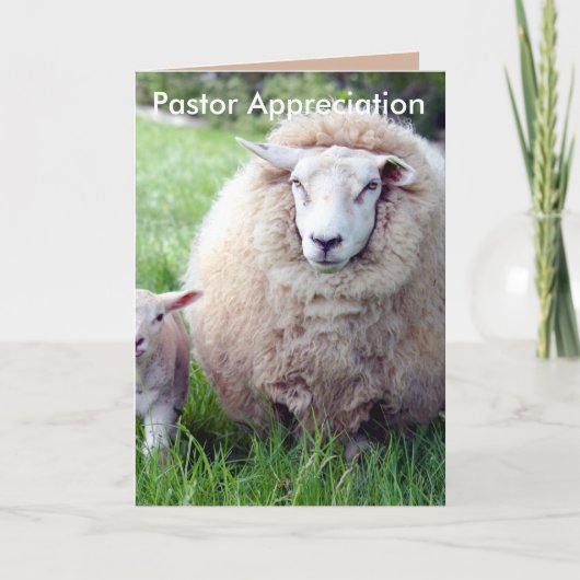 Pastor Appreciation Kaart (Voorkant)