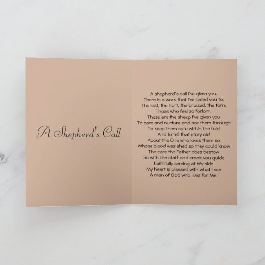 Pastor Appreciation Kaart (Binnen)