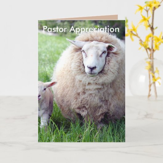 Pastor Appreciation Kaart (Gele Bloem)