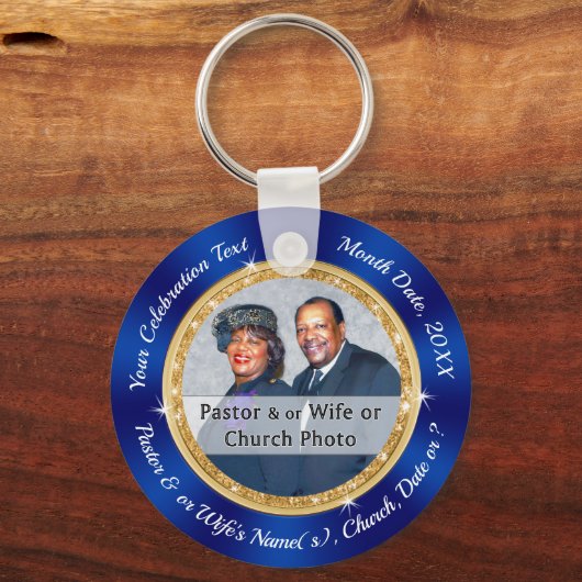 Pastor Appreciation of Church Jubileum Favors Sleutelhanger (Voorkant)