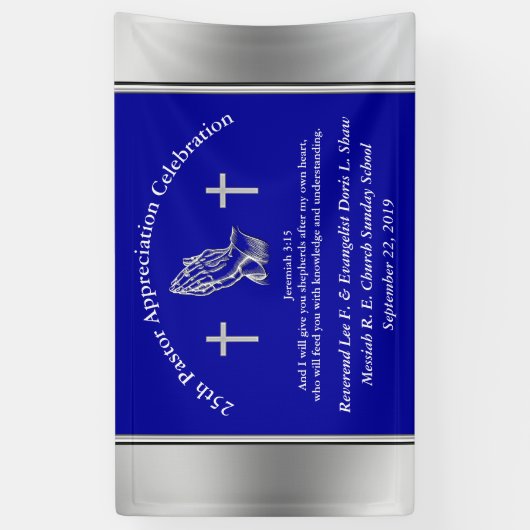  Pastor Appreciation Party Banner (Verticaal)