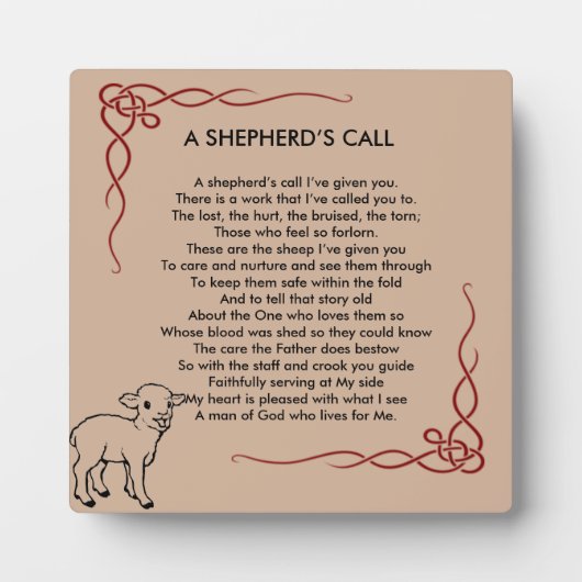 Pastor Appreciation Plaque Fotoplaat (Voorkant)