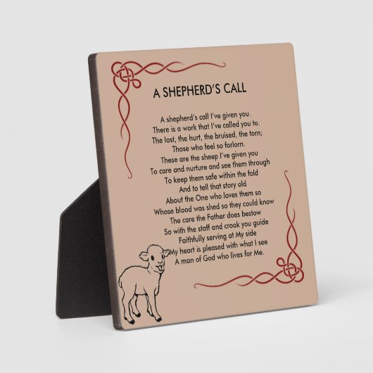 Pastor Appreciation Plaque Fotoplaat (Voorkant)