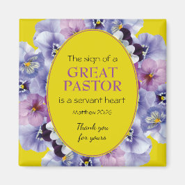 PASTOR APPRECIATION SERVANT Yellow Florence Magneet