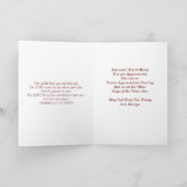 PASTOR Appreciation Sunday - SG Card Kaart (Binnen)