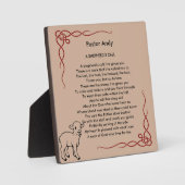 Pastor Apprecique met persoonlijke naam Fotoplaat (Voorkant)